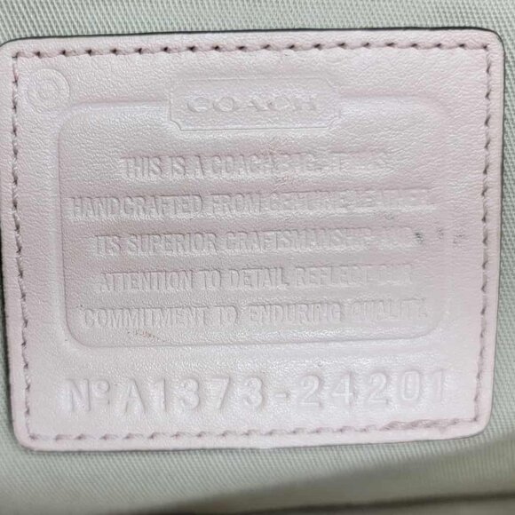 Coach Leather Women's Handbag in Pale Pink Color (Misty Rose) - Picture 14 of 14